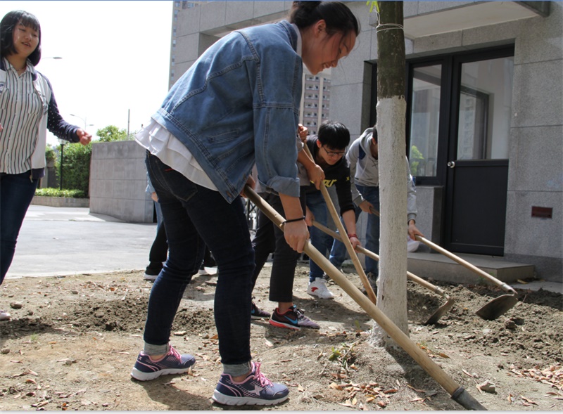 爱党在心  环保于行 ——新葡的京集团8814携手校园管理中心开展红色环保志愿者活动